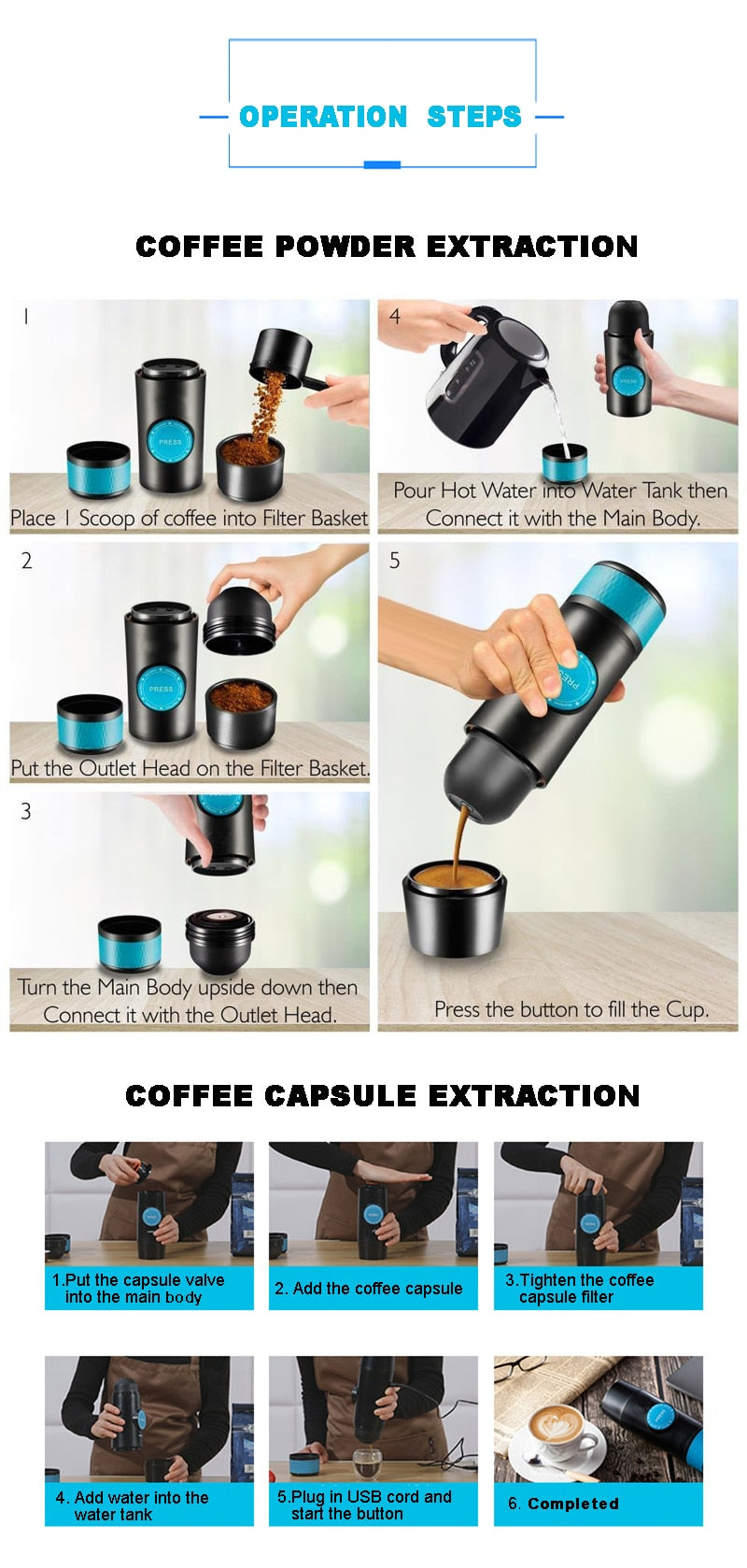 2 IN 1 CAPSULE & GROUND MINI ESPRESSO - Brown Shots Coffee