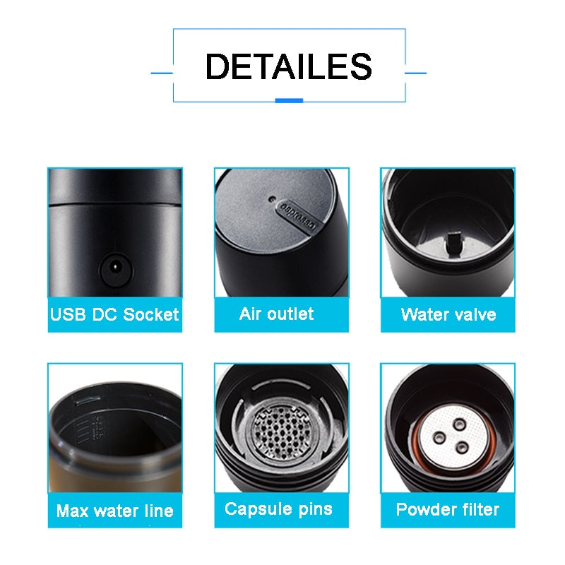 2 IN 1 CAPSULE & GROUND MINI ESPRESSO - Brown Shots Coffee