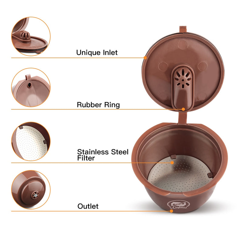 REUSABLE STAINLESS STEEL COFFEE CAPSULE - Brown Shots Coffee