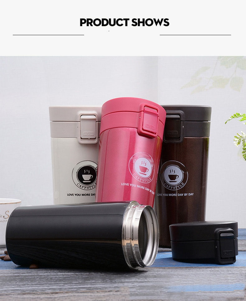 SLIM STRAIGHT COFFEE FLASK - Brown Shots Coffee