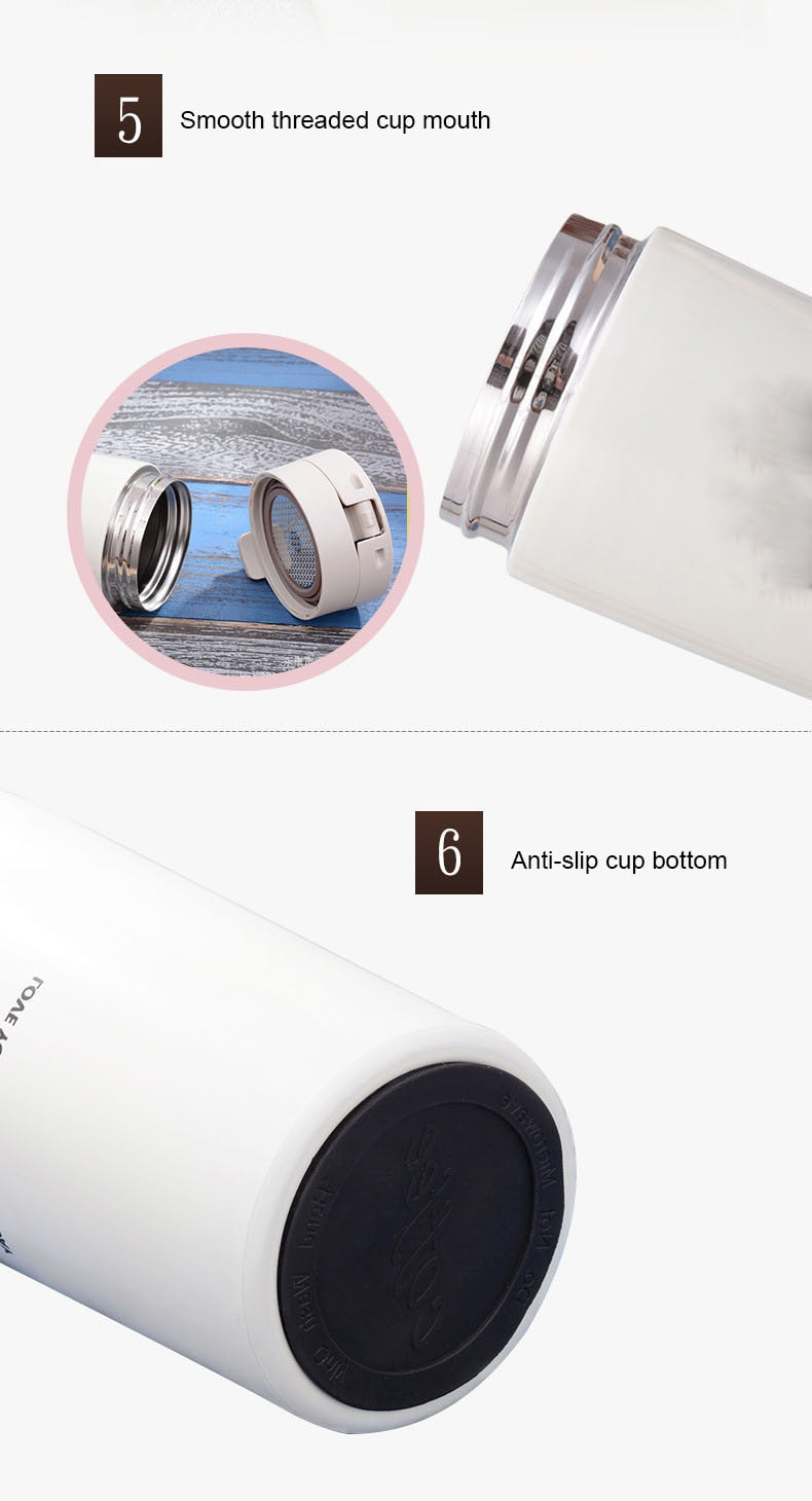 SLIM STRAIGHT COFFEE FLASK - Brown Shots Coffee