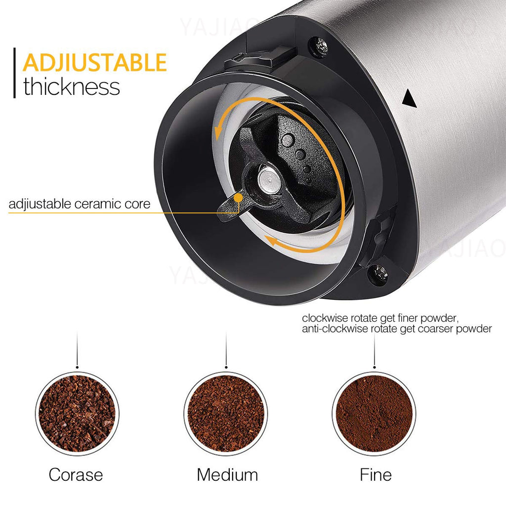 PORTABLE MANUAL COFFEE GRINDER - Brown Shots Coffee