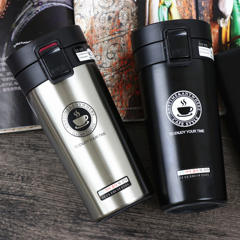 SLIM STRAIGHT COFFEE FLASK - Brown Shots Coffee