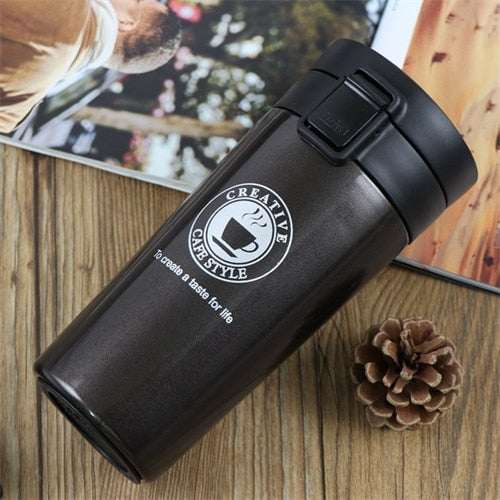 SLIM STRAIGHT COFFEE FLASK - Brown Shots Coffee