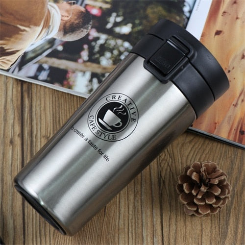 SLIM STRAIGHT COFFEE FLASK - Brown Shots Coffee
