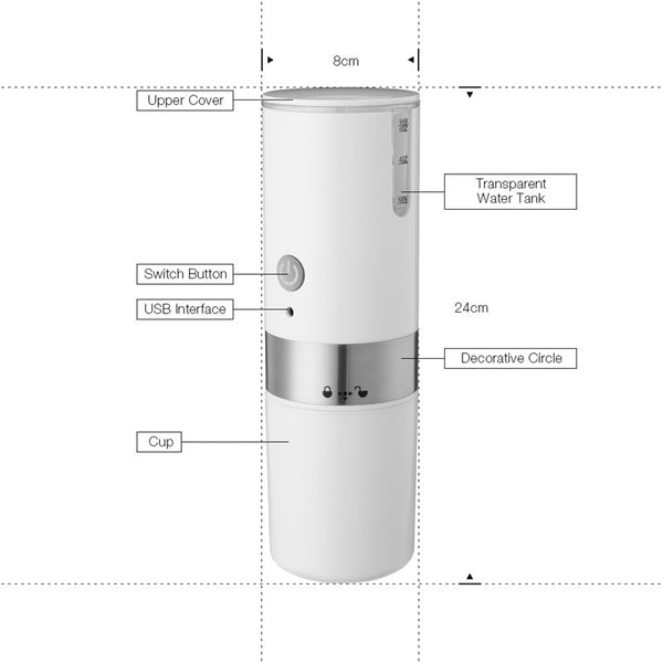 PORTABLE ESPRESSO COFFEE MAKER - Brown Shots Coffee