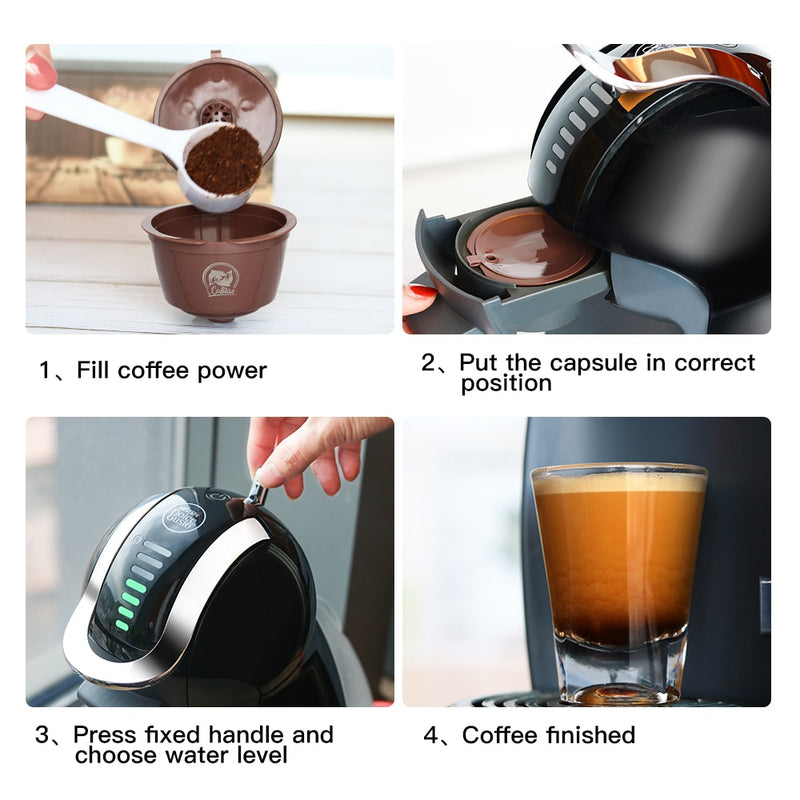 REUSABLE STAINLESS STEEL COFFEE CAPSULE - Brown Shots Coffee